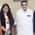 Aboli Niphadkar with Educational Minister